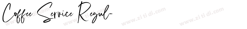 Coffee Service Regul字体转换 Coffee Service Regul字体转换